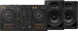 Coolblue Pioneer DJ DDJ-FLX4 + Pioneer DJ DM-50D Zwart aanbieding