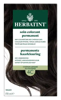 De Online Drogist Herbatint Permanente Haarkleuring As-Kastanje 4C aanbieding