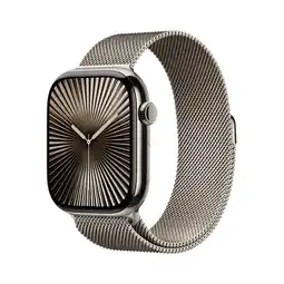 MediaMarkt Apple Watch Series 10 GPs + Cellular 46mm Natural Milanese Loop M/l Smartwatch aanbieding