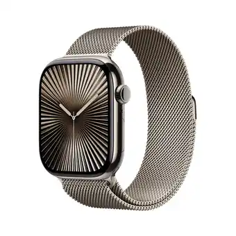 MediaMarkt Apple Watch Series 10 GPs + Cellular 46mm Natural Milanese Loop M/l Smartwatch aanbieding