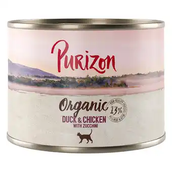 Zooplus Purizon Organic 6 x 200 g - Eend en kip met courgette aanbieding