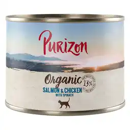 Zooplus Purizon Organic 6 x 200 g -Zalm en kip met spinazie aanbieding