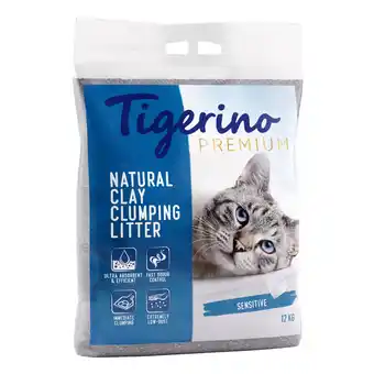 Zooplus 12kg Sensitive Tigerino Premium Kattenbakvulling Sensitive Zonder Parfum aanbieding