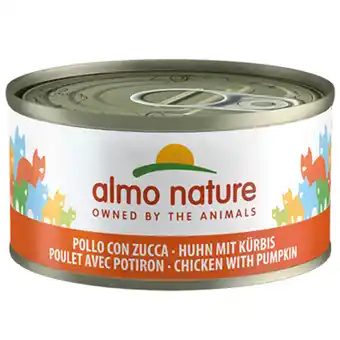 Zooplus 48x70g Almo Nature Kip & Pompoen Kattenvoer aanbieding