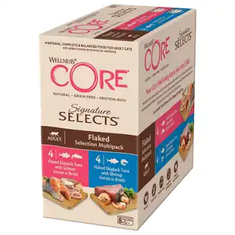 Pets Place Wellness Core Signature Selects Flaked Multi-Pack - Kattenvoer - Mix 8x79 g aanbieding