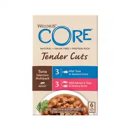 Pets Place Wellness Core Tender Cuts Tuna Selection - Kattenvoer - Tonijn 6x85 g aanbieding