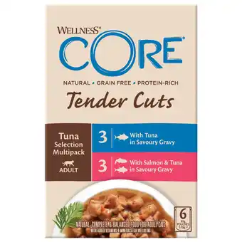 Pets Place Wellness Core Tender Cuts Tuna Selection - Kattenvoer - Tonijn 6x85 g aanbieding