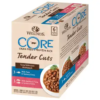 Pets Place Wellness Core Tender Cuts Tuna Selection - Kattenvoer - Tonijn 6x85 g aanbieding