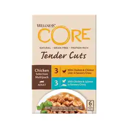 Pets Place Wellness Core Tender Cuts Chicken Selection - Kattenvoer - Kip 6x85 g aanbieding