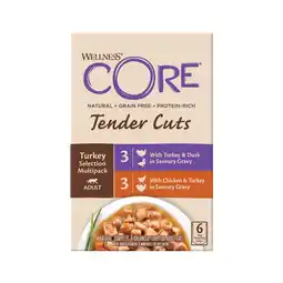 Pets Place Wellness Core Tender Cuts Turkey Selection - Kattenvoer - Kalkoen 6x85 g aanbieding