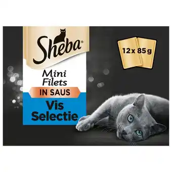 Pets Place Sheba Multipack Mini Filets Saus - Kattenvoer - Vis 12x85 g aanbieding