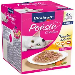Pets Place Vitakraft Poésie Multipack Sauce Pouch - Kattenvoer - Kip Rund 6x85 g aanbieding