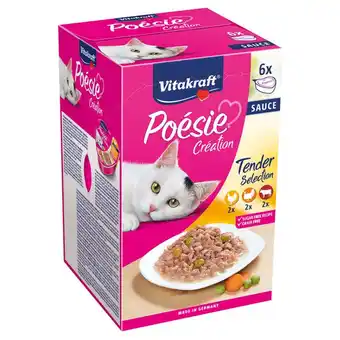 Pets Place Vitakraft Poésie Multipack Sauce Pouch - Kattenvoer - Kip Rund 6x85 g aanbieding