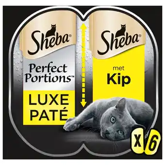 Pets Place Sheba Perfect Portions Adult - Kattenvoer - Kip 6x37.5 g aanbieding