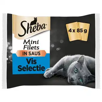 Pets Place Sheba Mp Delice - Kattenvoer - Vis Vis 4x85 g aanbieding