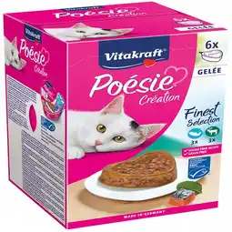 Pets Place Vitakraft Poésie Multipack Gelei Pouch - Kattenvoer - Zalm Wild 6x85 g aanbieding
