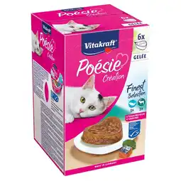 Pets Place Vitakraft Poésie Multipack Gelei Pouch - Kattenvoer - Zalm Wild 6x85 g aanbieding