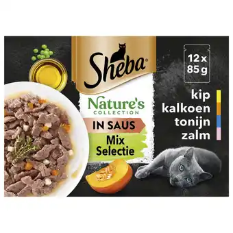 Pets Place Sheba Natures Collection In Gelei Selectie Maaltijdzakjes - Kattenvoer - Vis 12x85 g aanbieding