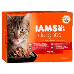 Pets Place Iams Delights Sea Collection In Gelei - Multipack - Kattenvoer - Vis 12x85 g aanbieding