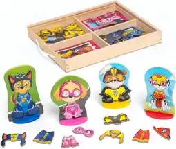 Amazon Melissa & Doug PAW Patrol Magnetische houten speelfiguren (64-delig) aanbieding