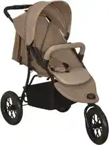 Bol.com vidaXL Kinderwagen staal taupe aanbieding