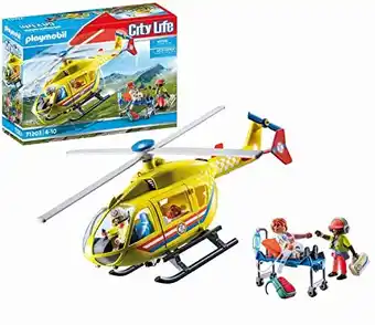 Amazon Playmobil 71203 City Life Reddingshelikopter, Multi kleuren,Eén maat aanbieding