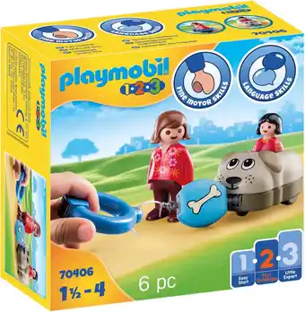 Bol.com PLAYMOBIL 1.2.3 Hondentrein - 70406 aanbieding