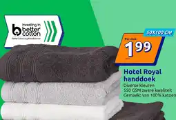 Action Hotel Royal handdoek aanbieding