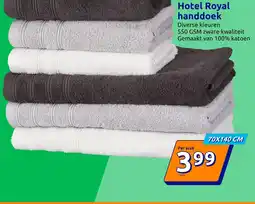 Action Hotel Royal handdoek aanbieding