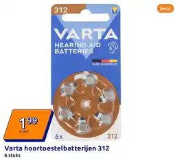 Action Varta hoortoestelbatterijen 312 aanbieding