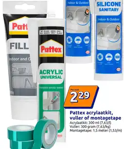 Action Pattex acrylaatkit, vuller of montagetape aanbieding