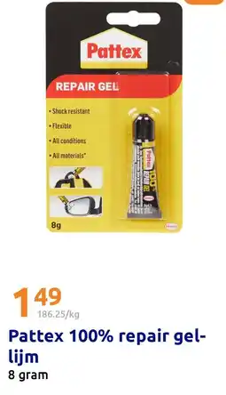 Action Pattex 100% repair gel lijm aanbieding