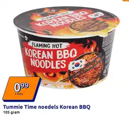 Action Tummie Time noedels Korean BBQ aanbieding