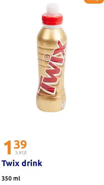 Action Twix drink aanbieding