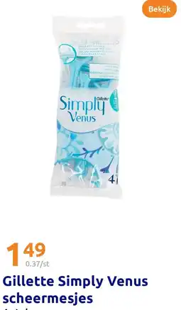 Action Gillette Simply Venus scheermesjes aanbieding