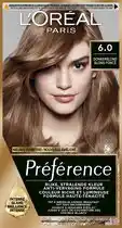 Bol.com L'Oréal Paris Préférence Donkerblond 6 - Permanente Haarkleuring aanbieding