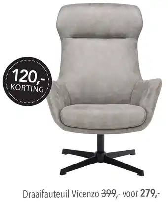 IN.HOUSE Draaifauteuil Vicenzo aanbieding