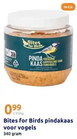 Action Bites for Birds pindakaas voor vogels aanbieding