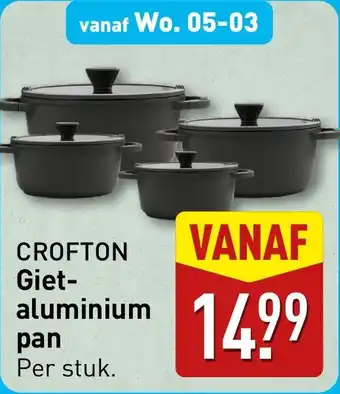 ALDI Crofton Gietaluminium pan aanbieding