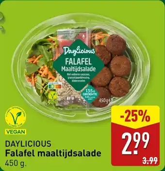 ALDI Daylicious Falafel maaltijdsalade aanbieding