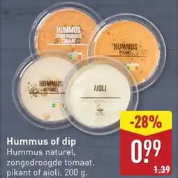 ALDI Hummus of dip aanbieding