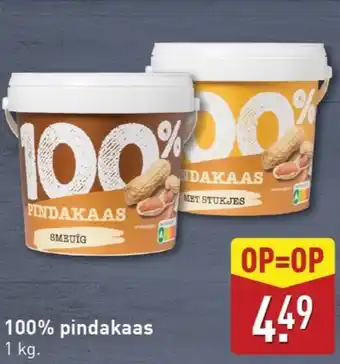 ALDI 100% pindakaas aanbieding