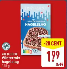 ALDI Kiekeboe Wintermix hagelslag aanbieding