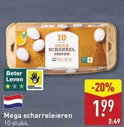 ALDI Mega scharreleieren aanbieding