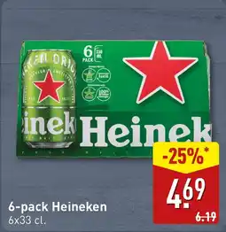 ALDI 6 pack Heineken aanbieding