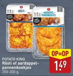 ALDI Potato King Rösti of aardappel pannenkoekjes aanbieding