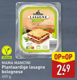 ALDI Mama Mancini Plantaardige lasagne bolognese aanbieding