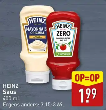 ALDI Heinz Saus aanbieding