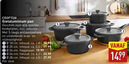 ALDI Crofton Gietaluminium pan aanbieding