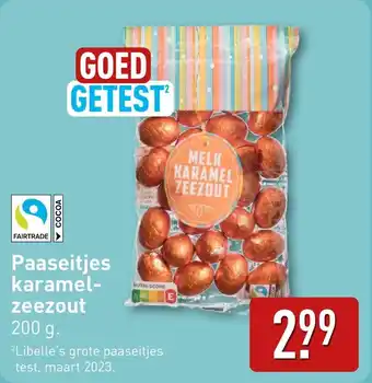 ALDI Paaseitjes karamel zeezout aanbieding